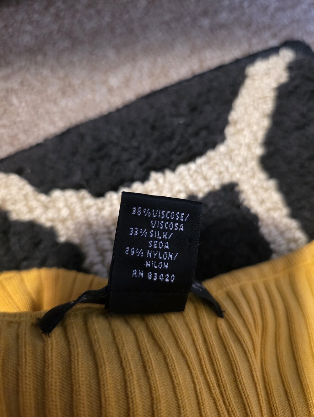 Mustard Yellow Ribbed Crop Top - Picture 10 of 10
